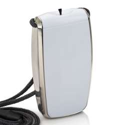 AirTamer A320 White | Personal Air Purifier Necklace | Ion Trading