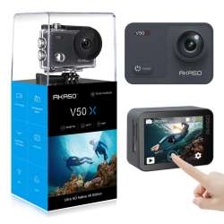 AKASO V50X Action Camera WiFi Native 4K30fps With EIS Touch Screen 4X ...