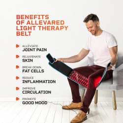 AllevaRed Light Therapy Belt | Lifepro Wellness Therapy