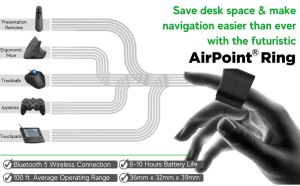 Amazon.com: AirPoint Ring - Black Wearable Wireless Mouse and Air