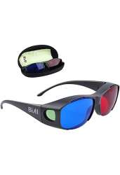 Amazon.com: BIAL 3 Pack Red-Blue 3D Glasses with Glasses Case/Cyan