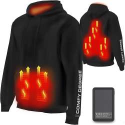 Amazon.com: ComfyDegree Heated Hoodie for Men Women, USB Cable