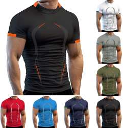 Compression Shirts for Men Quick Dry Short Sleeve T
