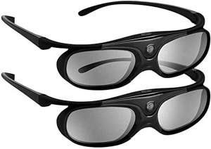 Amazon.com: DLP 3D Glasses 2 Pack, JX30 Rechargeable 3D Active