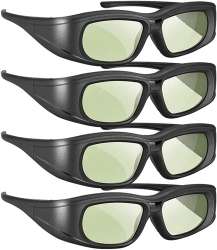 Amazon.com: Elikliv Active Shutter 3D Glasses 4 Pack, Rechargeable