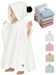 Amazon.com: Konny Baby Bamboo Hooded Poncho Bath Towel, Oeko-TEX