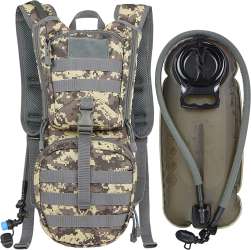 MARCHWAY Tactical Molle Hydration Pack Backpack with