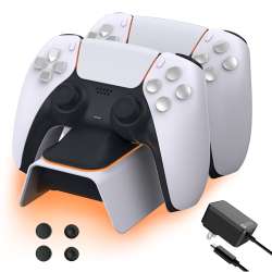 Amazon.com: NexiGo PS5 Controller Charger with Thumb Grip Kit