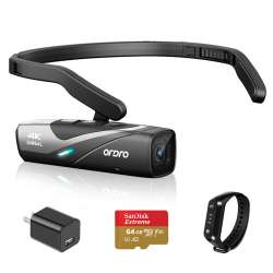 Amazon.com : ORDRO EP8 Wearable Hands-Free FPV Camera, Ultra HD 4K