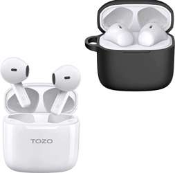 Amazon.com: TOZO A3 Wireless Earbuds Bluetooth 5.3 Half in-Ear ...