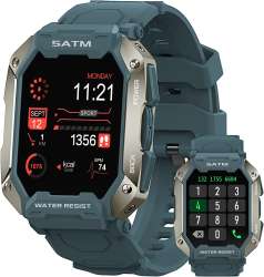 AMAZTIM Smart Watches for Men ,100M Waterproof Rugged Military Grade ...