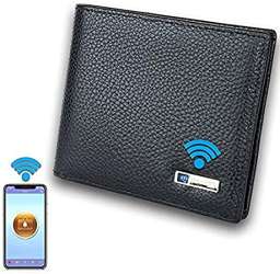 Anti Lost Wallet Tracking Wallet Genuine Leather Tracker Wallet Smart ...