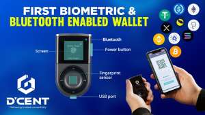 Best Crypto Hardware Wallet | Biometric Secured (D'CENT Biometric