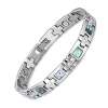 BioMag Magnetic Bracelets for Women Stainless Steel Crystal Bracelets 8.0 inches Adjustable (Silver) BioMag Magnetic Bracelets for Women Stainless Steel Crystal Bracelets 8.0 inches Adjustable (Silver)