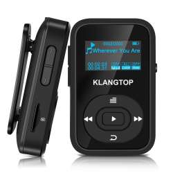 Black Bluetooth Mp3 Player Klangtop Digital 8Gb Sports Clip Mp3 Player ...