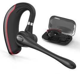 Bluetooth Headset, HandsFree Wireless Earpiece V4.1 with Mic for ...