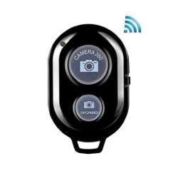 Bluetooth Wireless Phone Camera Shutter Remote Control - Black