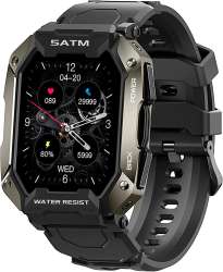 Buy AMAZTIM Smart Watches for MenWomen-5ATM/IP69K Waterproof Fitness ...