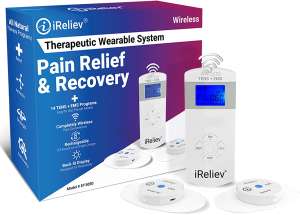 Buy iReliev Wireless TENS + EMS Therapeutic Wearable System Wireless ...