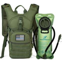 Buy Tactical MOLLE Hydration Pack Backpack 900D with 2L Leak-Proof ...