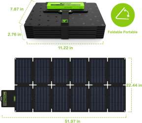 Buy Topsolar SolarFairy 100W Portable Foldable Solar Panel Charger Kit ...