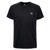 Corna Men's Dry Fit Short Sleeve T-Shirt Moisture Wicking Performance Running Athletic Workout Top Black XL