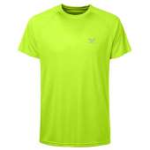 Corna Workout Shirts for Men Dry Fit Lightweight Quick Dry Running Athletic T-Shirt UPF 50+ Sun Protection Yellow S