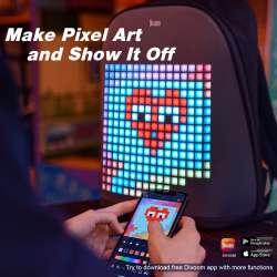 Divoom Pixoo Backpack Pixel Art Creation with Customizable LED