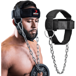 DMoose Fitness Neck Harness for Weight Lifting, Resistance Training and ...