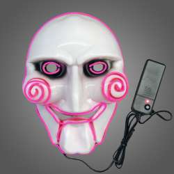 Electro Luminescent Jigsaw Halloween Mask