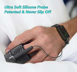 EMAY SleepO2 Wrist Pulse Oximeter with Silicone SpO2 Sensor | Bluetooth ...