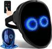 Face Transforming LED Mask with App Controlled - Programmable LED Halloween Mask Digital Luminous... Face Transforming LED Mask with App Controlled - Programmable LED Halloween Mask Digital Luminous...