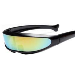 Futuristic Narrow Cyclops Sunglasses Cosplay Color Glasses Fashion ...