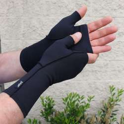 Infrared Fingerless Mitten Gloves Compression Arthritis Pain Relief ...