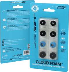 JLab Cloud Foam Ear Tips Kit Black/Blue ACLOUDFOAMTIPSR5010 - Best Buy