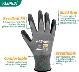 Kebada Work Gloves for Men and Women,12 Pairs Touchscreen Working ...