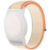 Kids Wristband Compatible with Apple AirTag, Protective Case for Air Tag GPS Tracker Holder with Nylon Bracelet, Adjustable Anti Lost Watch Band for Toddler Child Elder