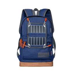 LED backpacks bookbag solar panels canvas leisure charging school bags ...