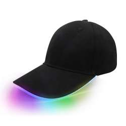 LED Baseball Cap Light Up Hat with LED Light Brim , Rechargeable led ...