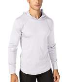 Lightweight Shirt Hoodie Men Quick Dry T-Shirt Performance UV Protection Fishing Shirts Lightweight Running Shirts Active Athletic T-Shirt White