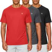 Men's Dry Fit Short Sleeve T-Shirt Crewneck Lightweight Tee Shirts for Men Workout Athletic Casual
