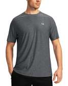 Men's Dry Fit Short Sleeve T-Shirt Crewneck Lightweight Tee Shirts for Men Workout Athletic Casual