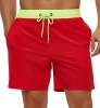 Mens Stretch Swim Trunks Quick Dry Beach Shorts with Zipper Pockets and Mesh Lining Red 34 Mens Stretch Swim Trunks Quick Dry Beach Shorts with Zipper Pockets and Mesh Lining Red 34
