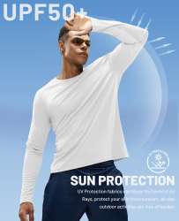 MIER Men Quick Dry Shirts UPF 50+ Sun Protection T-Shirt