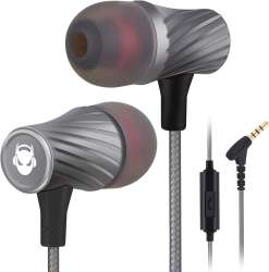 MINDBEAST Super Bass 90%-Noise Isolating Earbuds with Microphone and ...