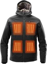 NEW Kelvin Coats Heated Jacket for Men - 5 Heat Zones, 8 Hr Battery ...