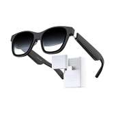 Nreal Air AR Glasses with Nreal Adapter, Compatible with iPhone and Nintendo Switch, Connect to iPhone via Lightning to HDMI Adapter, Stream and Game, AR Glasses with 130" Micro-OLED Virtual Display