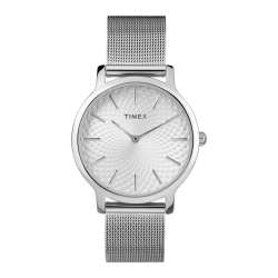 Order Timex Women's Metropolitan 34mm Watch, Silver - TW2R36200 Online ...