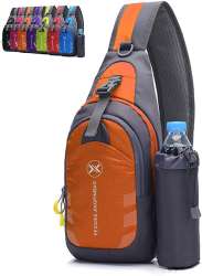 Peicees Chest Crossbody Sling Backpack Bag Travel Bike Gym Daypack for ...