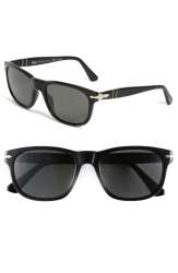 Persol Polarized Plastic Sunglasses in Black for Men